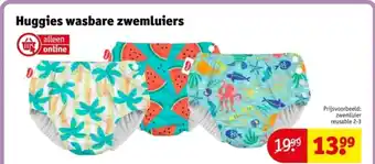 Kruidvat Huggies wasbare zwemluiers aanbieding
