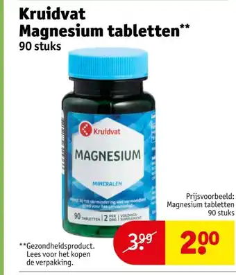 Kruidvat Kruidvat Magnesium tabletten aanbieding