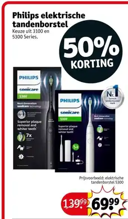 Kruidvat Philips elektrische tandenborstel aanbieding