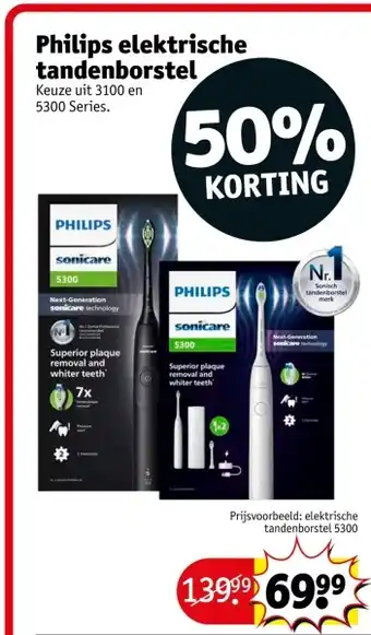 Kruidvat Philips elektrische tandenborstel aanbieding