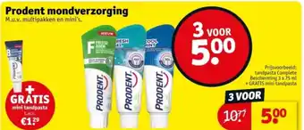 Kruidvat Prodent mondverzorging aanbieding