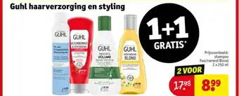 Kruidvat Guhl haarverzorging en styling aanbieding