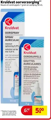 Kruidvat Kruidvat oorverzorging aanbieding