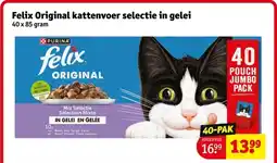 Kruidvat Felix Original kattenvoer selectie in gelei aanbieding