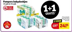 Kruidvat Pampers babydoekjes aanbieding