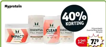 Kruidvat Myprotein aanbieding