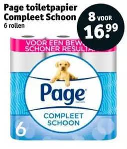 Kruidvat Page toiletpapier Compleet Schoon aanbieding