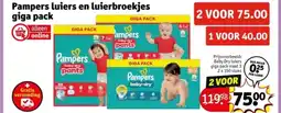Kruidvat Pampers luiers en luierbroekjes giga pack aanbieding