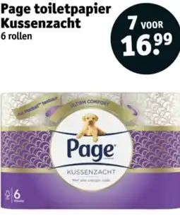 Kruidvat Page toiletpapier Kussenzacht aanbieding