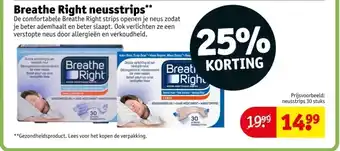 Kruidvat Breathe Right neusstrips aanbieding
