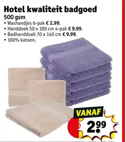 Kruidvat Hotel kwaliteit badgoed aanbieding