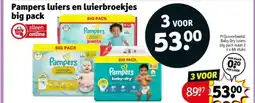 Kruidvat Pampers luiers en luierbroekjes big pack aanbieding