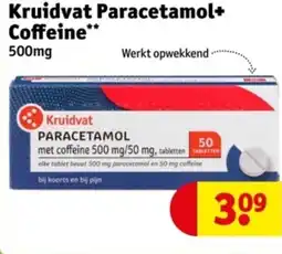 Kruidvat Kruidvat Paracetamol+ Coffeine 500mg aanbieding