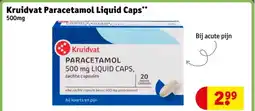 Kruidvat Kruidvat Paracetamol Liquid Caps 500mg aanbieding