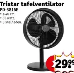 Kruidvat Tristar tafelventilator aanbieding
