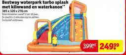 Kruidvat Bestway waterpark turbo splash met klimwand en waterkanon aanbieding