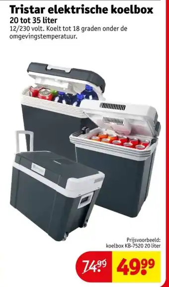 Kruidvat Tristar elektrische koelbox aanbieding