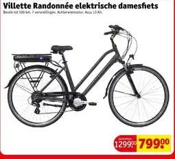 Kruidvat Villette Randonnée elektrische damesfiets aanbieding