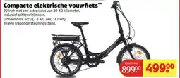 Kruidvat Compacte elektrische vouwfiets aanbieding