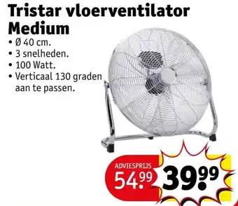 Kruidvat Tristar vloerventilator Medium aanbieding
