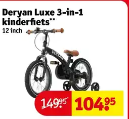 Kruidvat Deryan Luxe 3 in 1 kinderfiets aanbieding