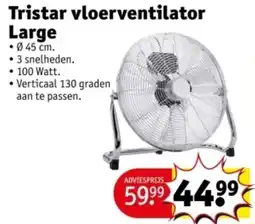 Kruidvat Tristar vloerventilator Large aanbieding