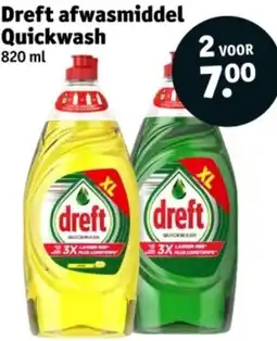Kruidvat Dreft afwasmiddel Quickwash aanbieding