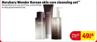 Kruidvat Haruharu Wonder Korean skin care cleansing set aanbieding