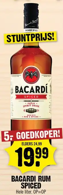 Dirk Bacardi rum spiced aanbieding