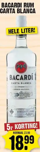 Dirk Bacardi rum carta blanca aanbieding