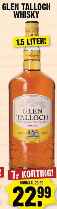 Dirk Glen talloch whisky aanbieding
