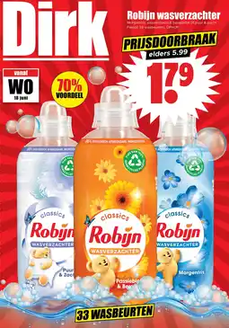Dirk Robijn wasverzachter aanbieding