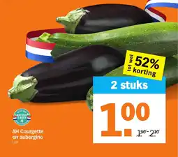 Albert Heijn AH Courgette en aubergine aanbieding