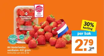 Albert Heijn AH Nederlandse aardbeien aanbieding