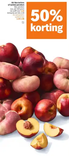 Albert Heijn AH Nectarines of wilde perziken aanbieding