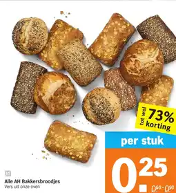 Albert Heijn Alle AH Bakkersbroodjes aanbieding