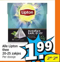 Albert Heijn Alle Lipton thee aanbieding