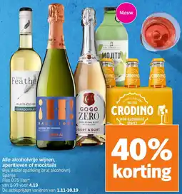 Albert Heijn Alle alcoholvrije wijnen, aperitieven of mocktails aanbieding
