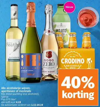 Albert Heijn Alle alcoholvrije wijnen, aperitieven of mocktails aanbieding