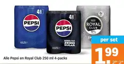 Albert Heijn Alle Pepsi en Royal Club aanbieding