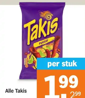Albert Heijn Alle Takis aanbieding
