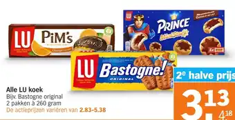 Albert Heijn Alle LU koek aanbieding