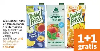 Albert Heijn Alle DubbelFrisss en Van de Boom aanbieding