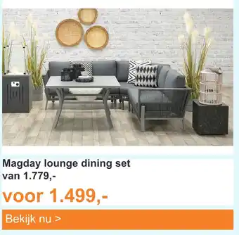 Tuinmeubelland Magday lounge dining set aanbieding