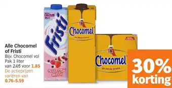 Albert Heijn Alle Chocomel of Fristi aanbieding