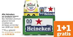 Albert Heijn Alle Heineken en Grolsch 0.0 aanbieding