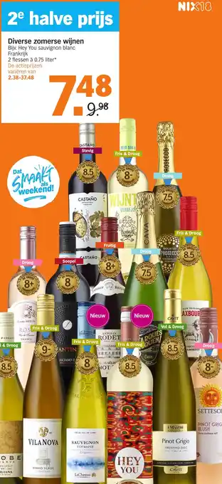 Albert Heijn Diverse zomerse wijnen aanbieding