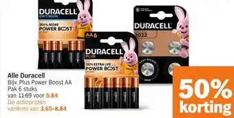 Albert Heijn Alle Duracell aanbieding