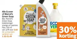Albert Heijn Alle Ecover of Marcel's Green Soap aanbieding