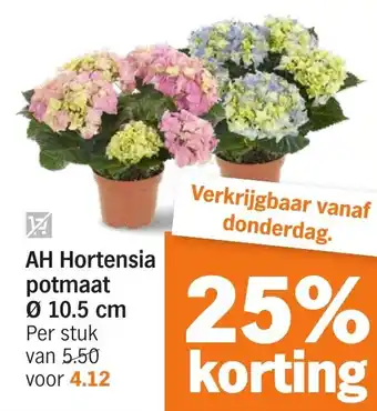 Albert Heijn AH Hortensia aanbieding